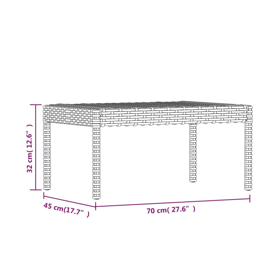 vidaXL 6-tlg. Garten-Lounge-Set mit Kissen Poly Rattan Grau