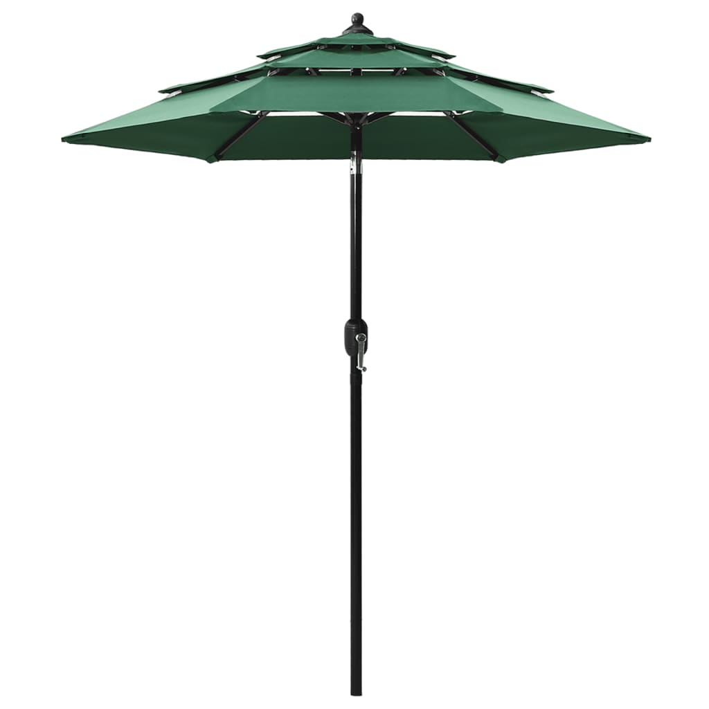 Sonnenschirm mit Aluminium-Mast 3-lagig Sandfarbe 2 m