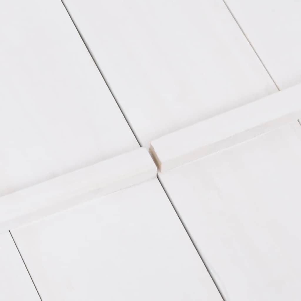 vidaXL Sandkasten Tannenholz Weiß 95x90x15 cm