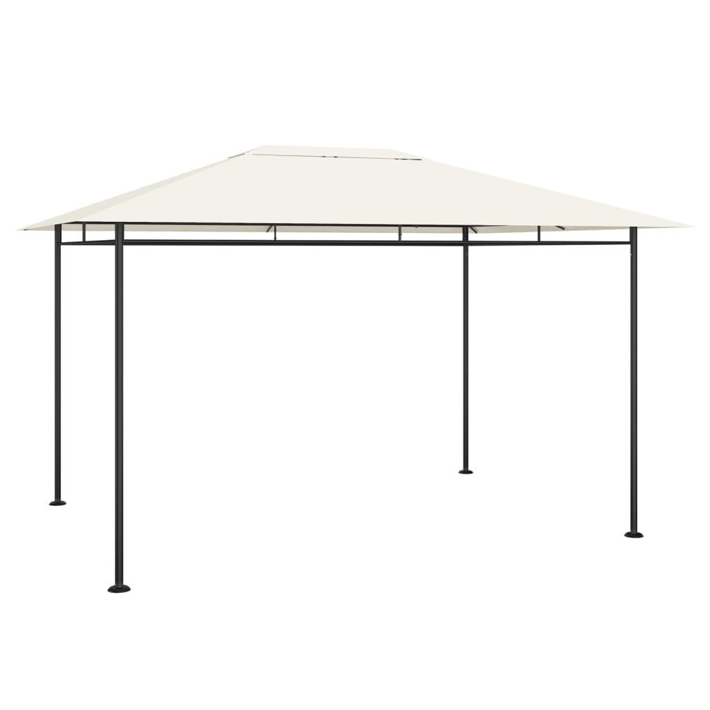 vidaXL Pavillon 384x281x270 cm Creme 180 g/m²