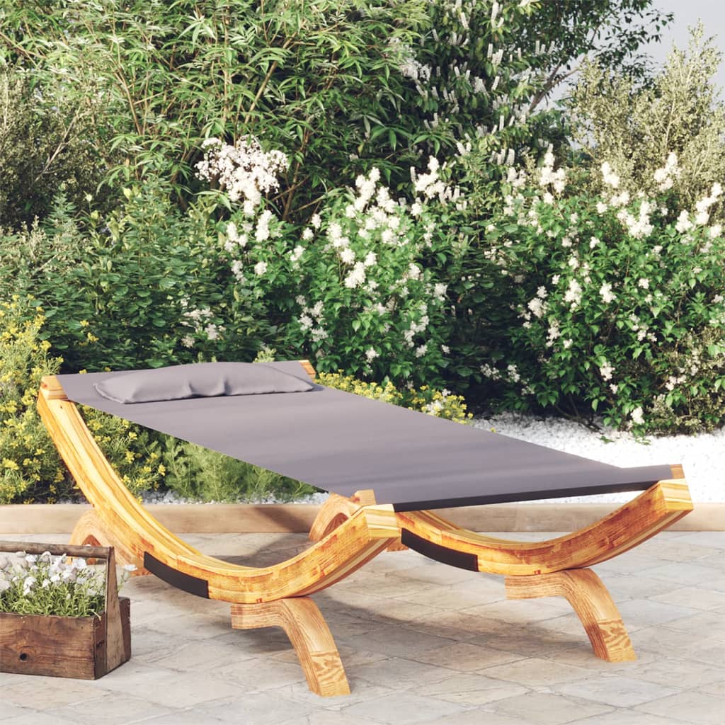 Sonnenliege 100x188,5x44 cm Bugholz Massiv Creme