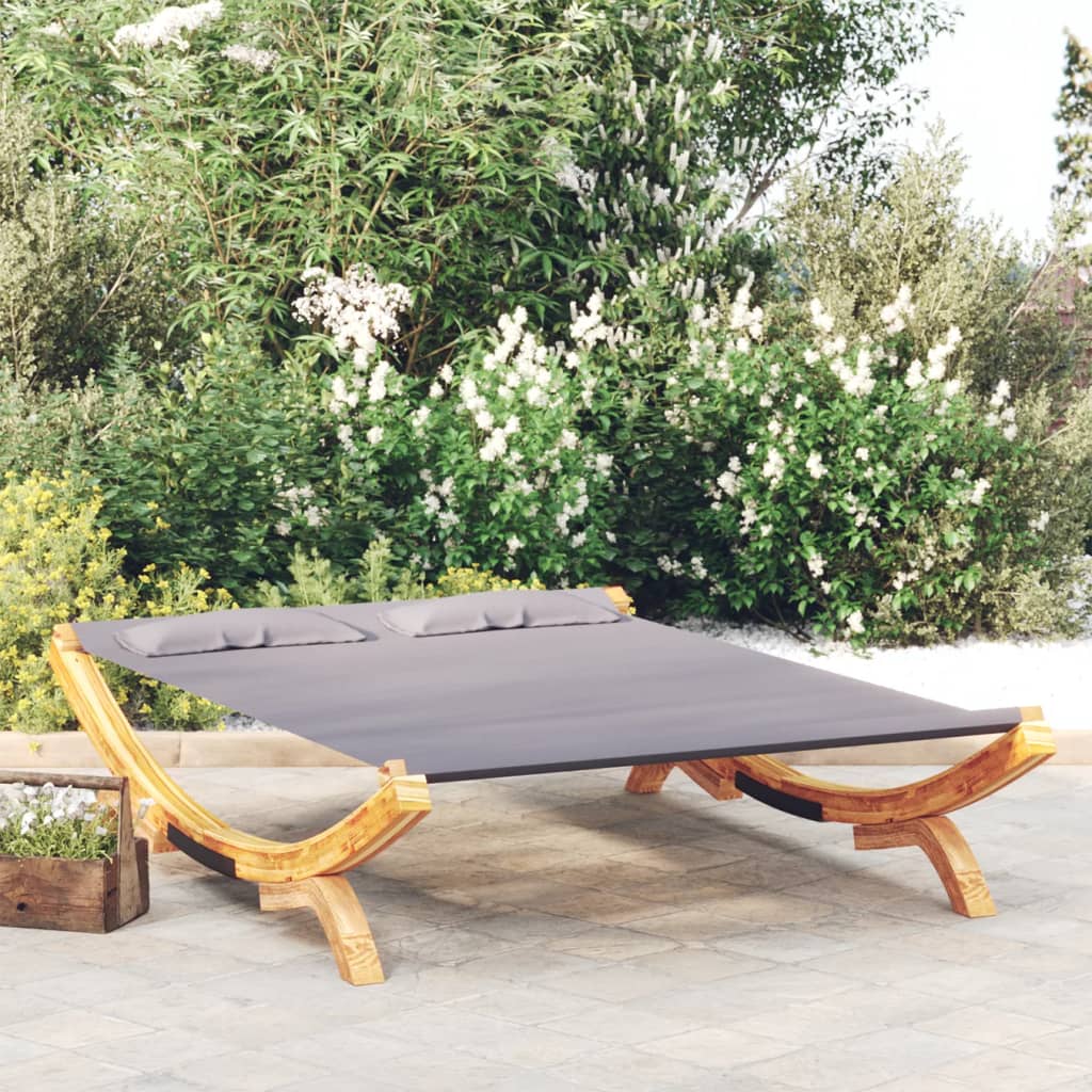 Sonnenliege 100x188,5x44 cm Bugholz Massiv Creme