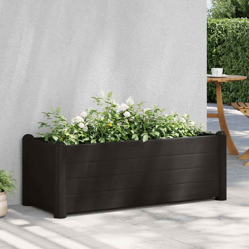 vidaXL Garten-Hochbeet PP Mokka 43x43x35 cm