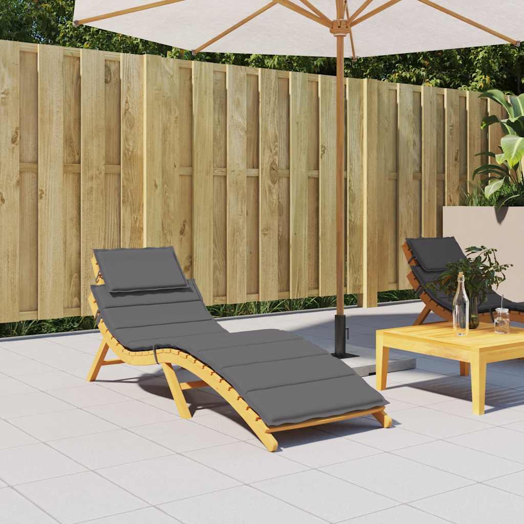 Sonnenliegen-Auflage Anthrazit 186x58x4 cm Oxford-Gewebe