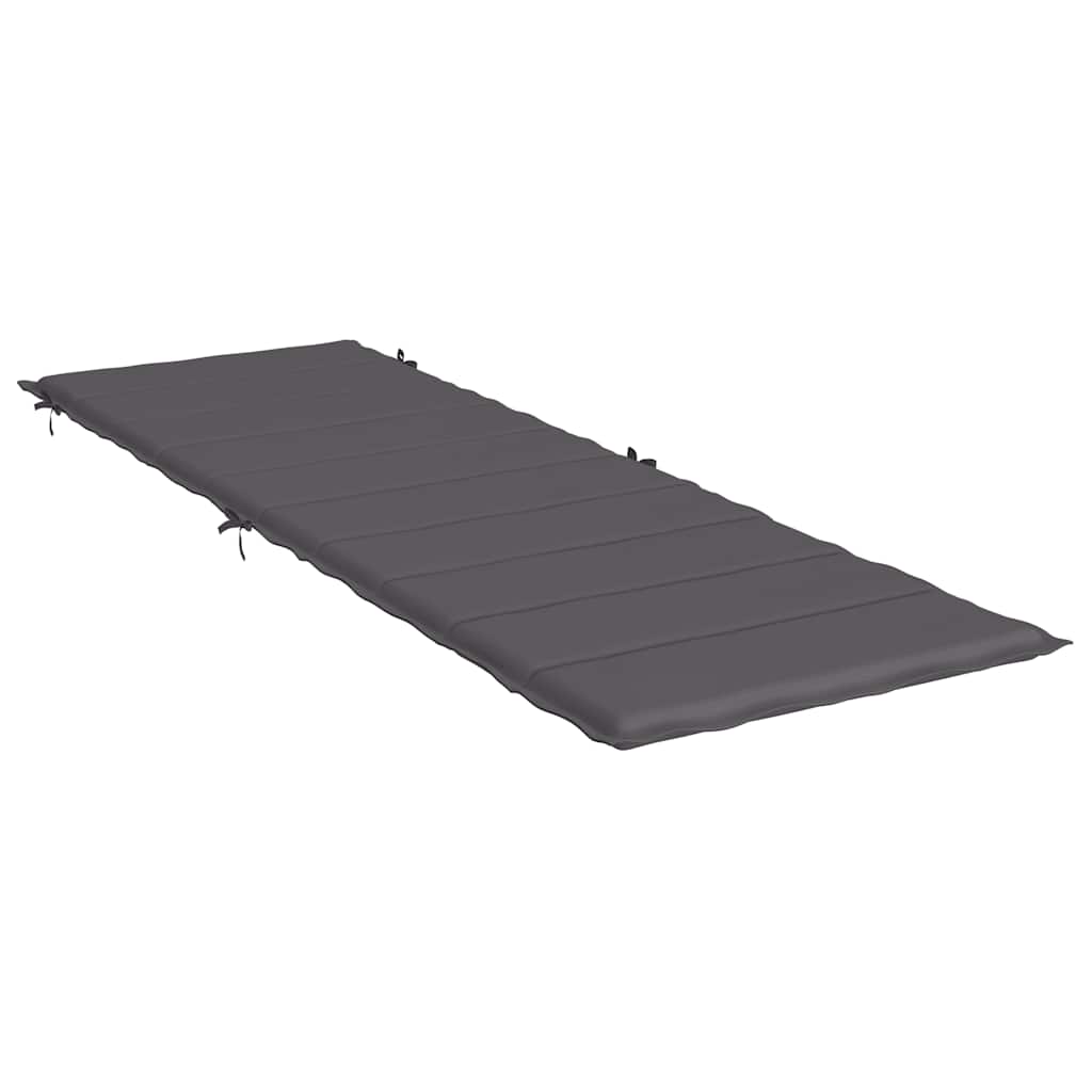 vidaXL Sonnenliegen-Auflage Anthrazit 186x58x4 cm Oxford-Gewebe