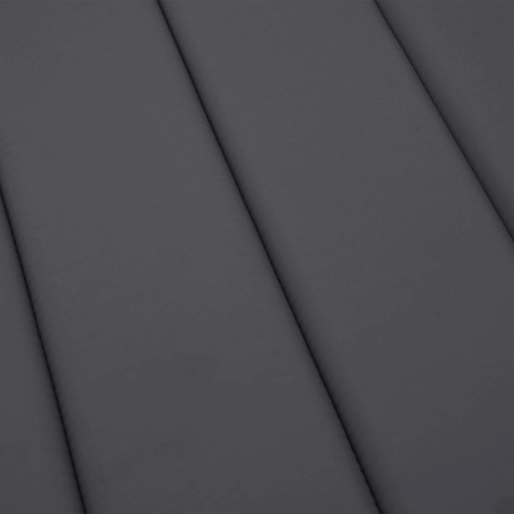 vidaXL Sonnenliegen-Auflage Anthrazit 186x58x4 cm Oxford-Gewebe