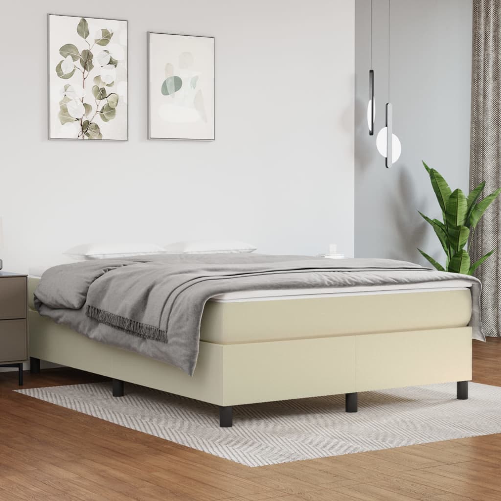 vidaXL Boxspringbett mit Matratze Schwarz 80x200 cm Kunstleder