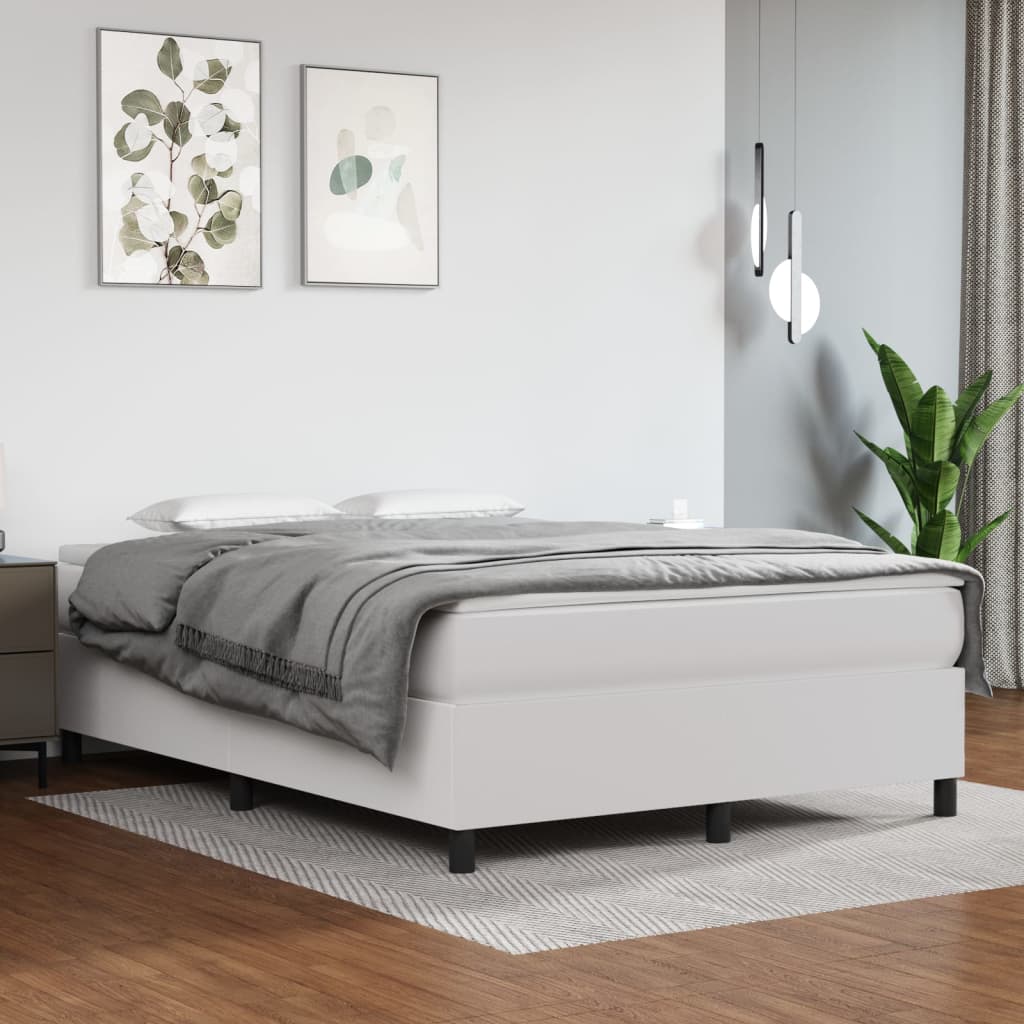 vidaXL Boxspringbett mit Matratze Schwarz 80x200 cm Kunstleder