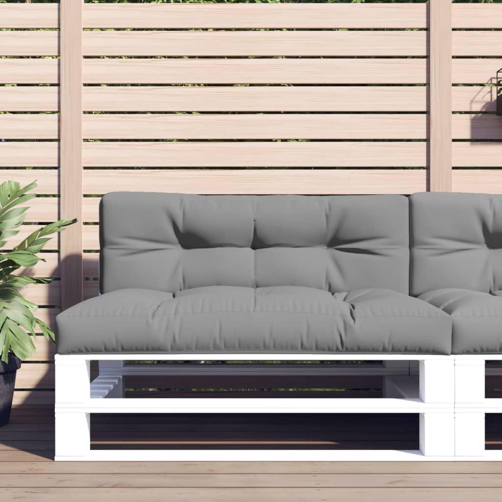 Palettenkissen Grau 50x40x12 cm Stoff