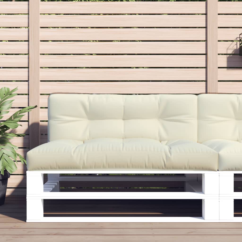Palettenkissen Grau 50x40x12 cm Stoff