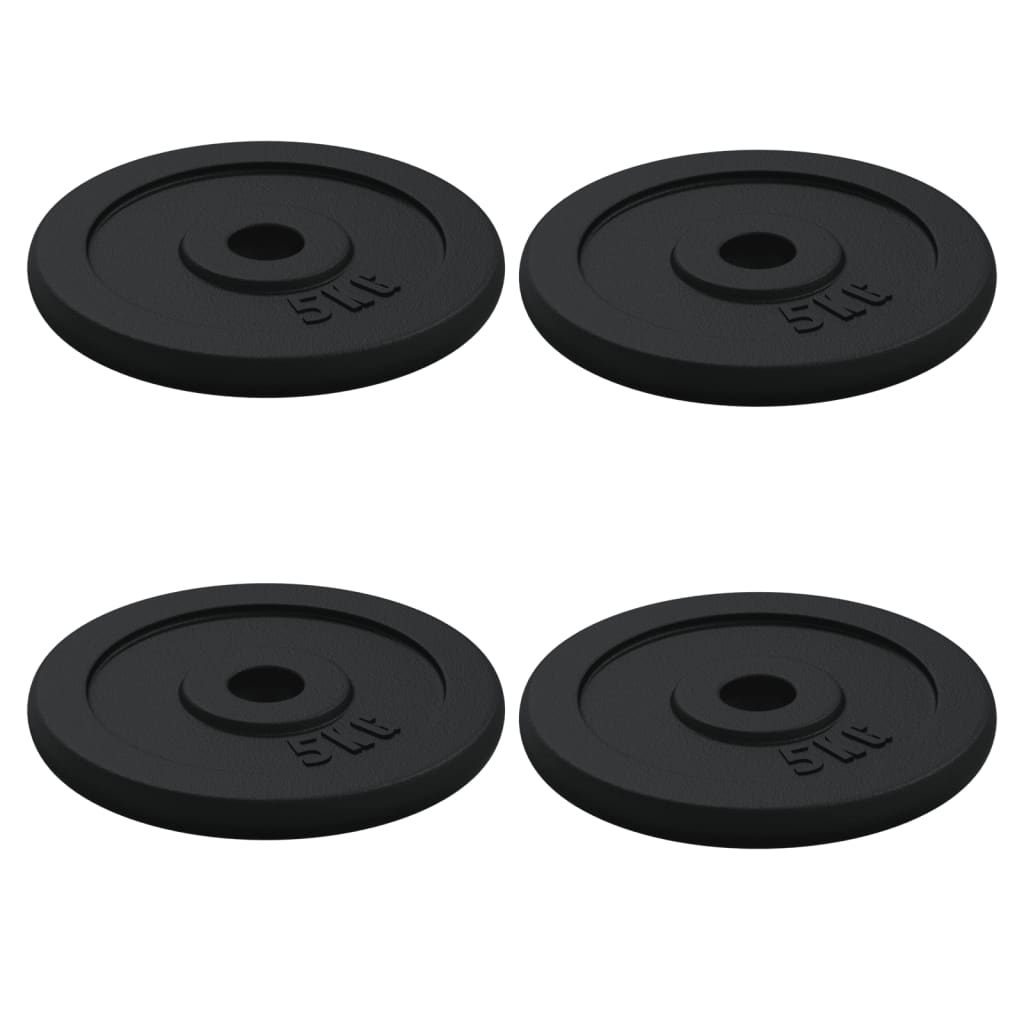 vidaXL Kurzhantel mit Hantelscheiben 40 kg Gusseisen & Stahl verchromt