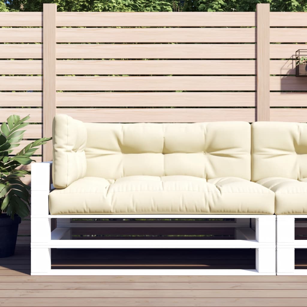 vidaXL Palettenkissen 3-tlg. Anthrazit Stoff