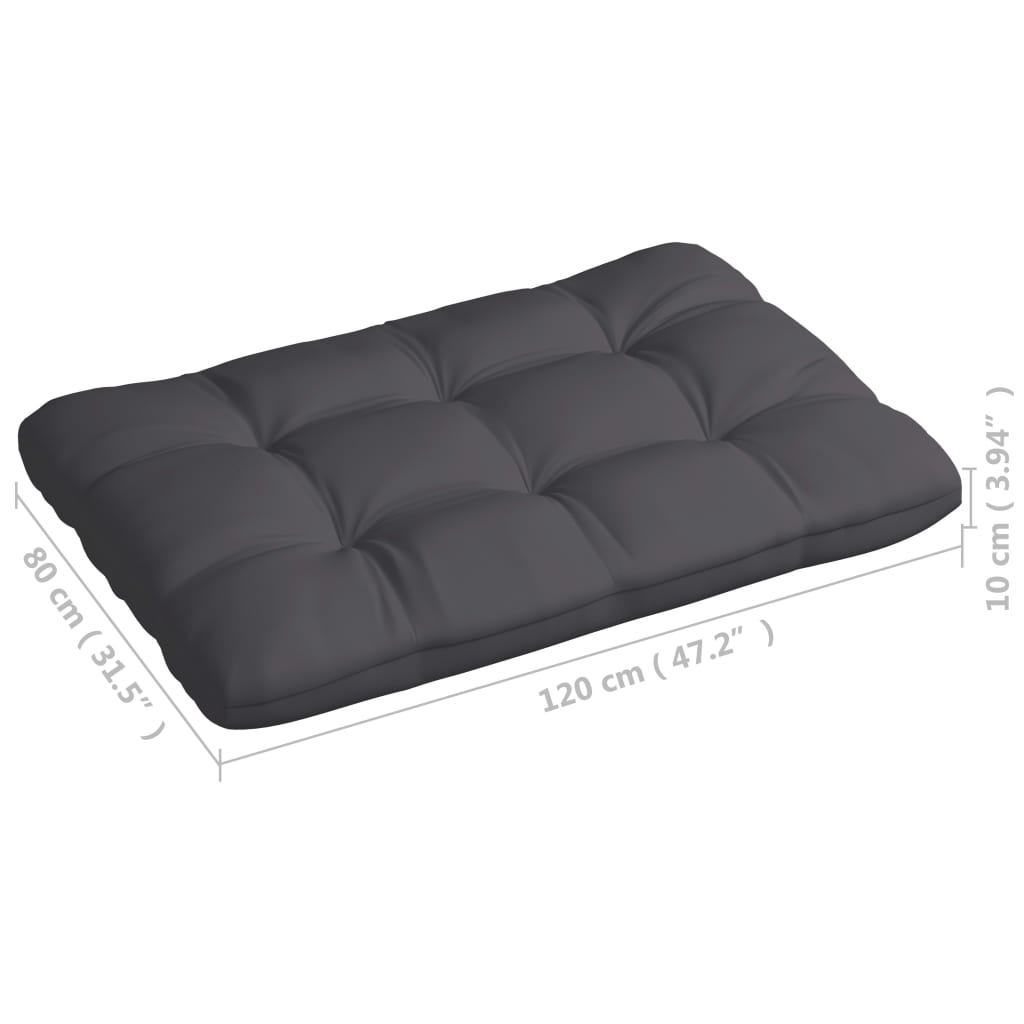 vidaXL Palettensofa-Auflagen 7 Stk. Anthrazit