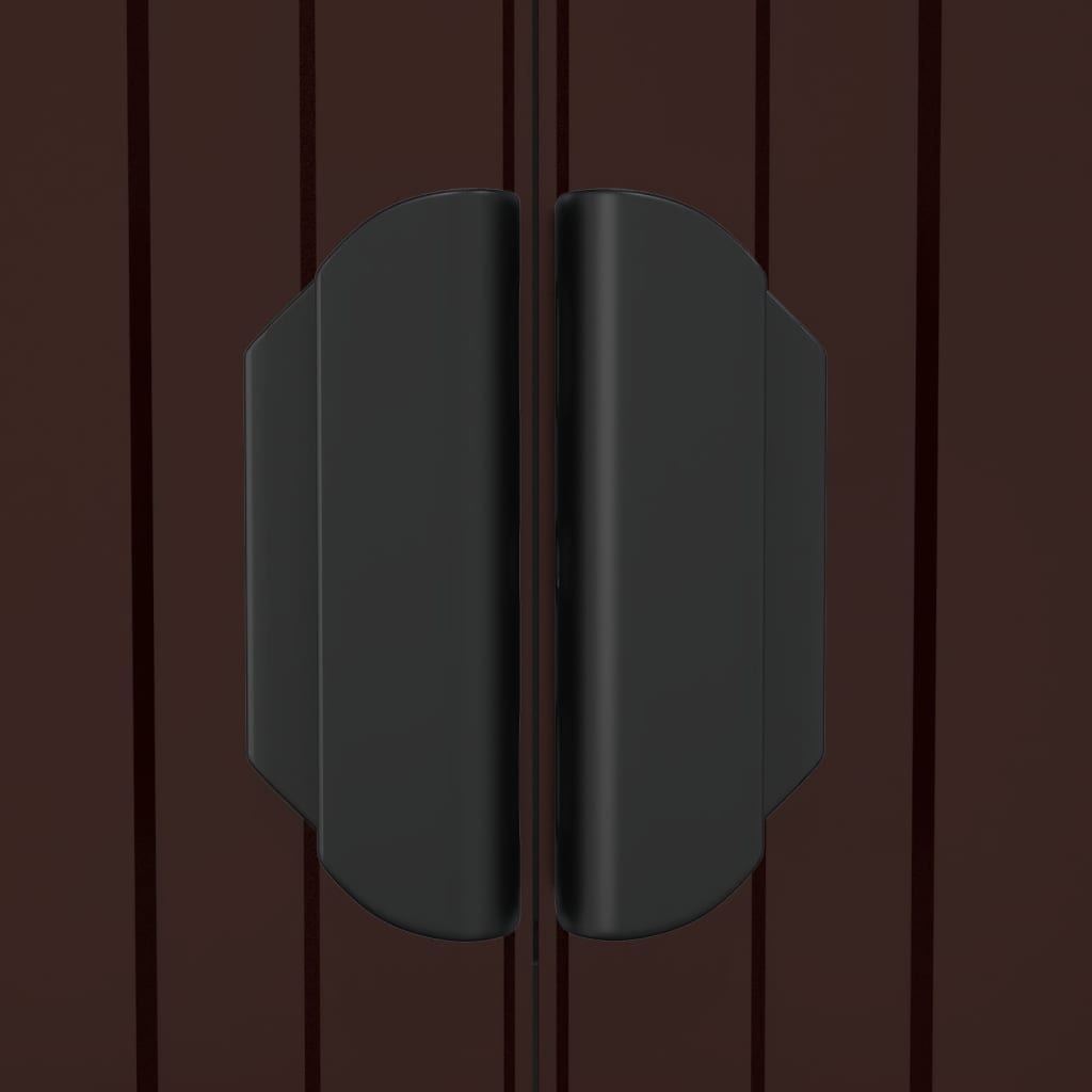 vidaXL Geräteschuppen Dunkelbraun 192x191x223 cm Verzinkter Stahl