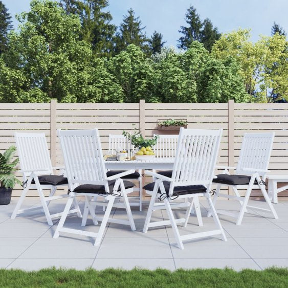 vidaXL Stuhlkissen 2 Stk. Anthrazit 40x40x7 cm Oxford-Gewebe