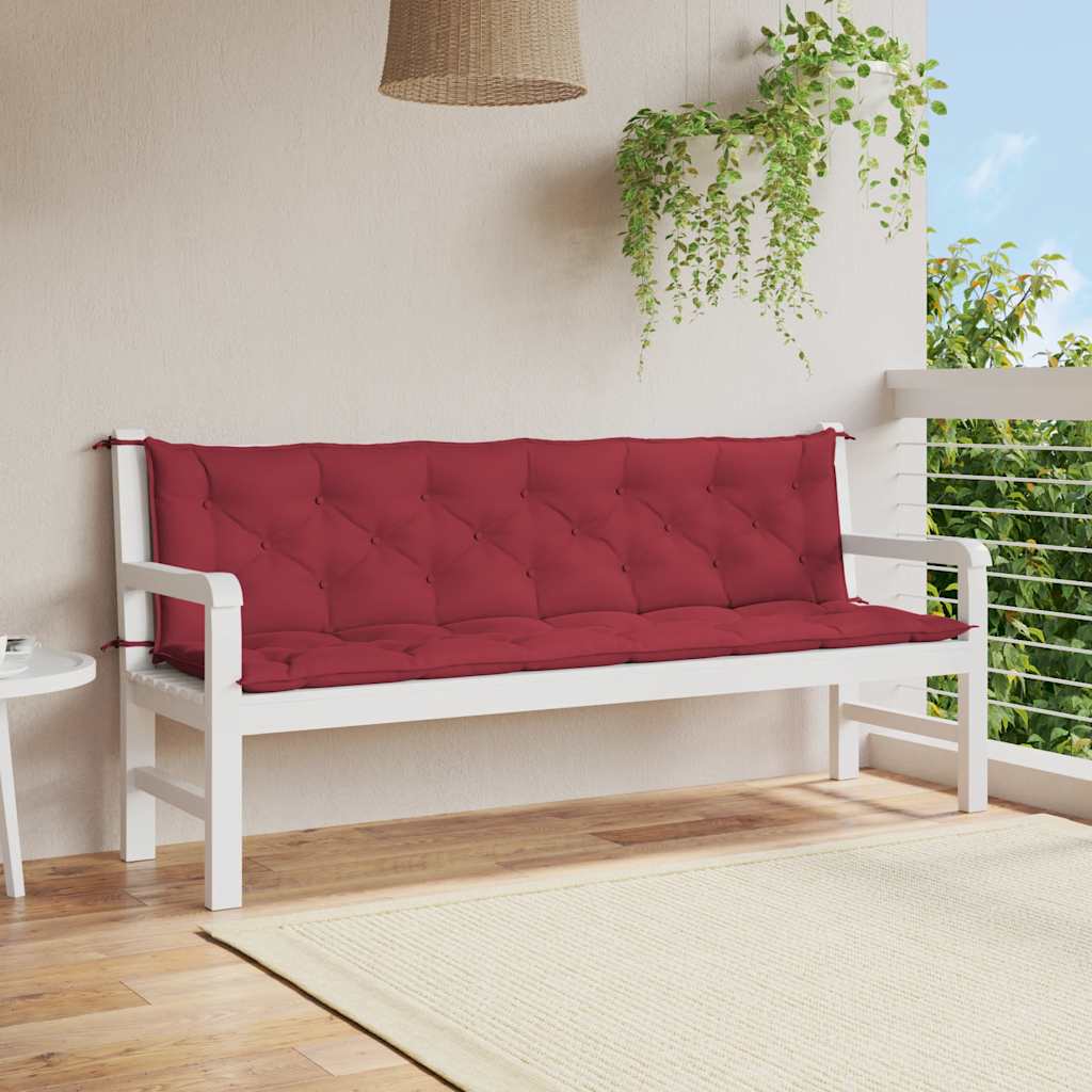 Gartenbank-Auflage Anthrazit 100x(50+50)x7 cm Oxford-Gewebe