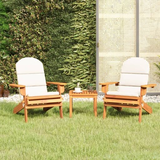 3-tlg. Garten-Lounge-Set Adirondack Massivholz Akazie