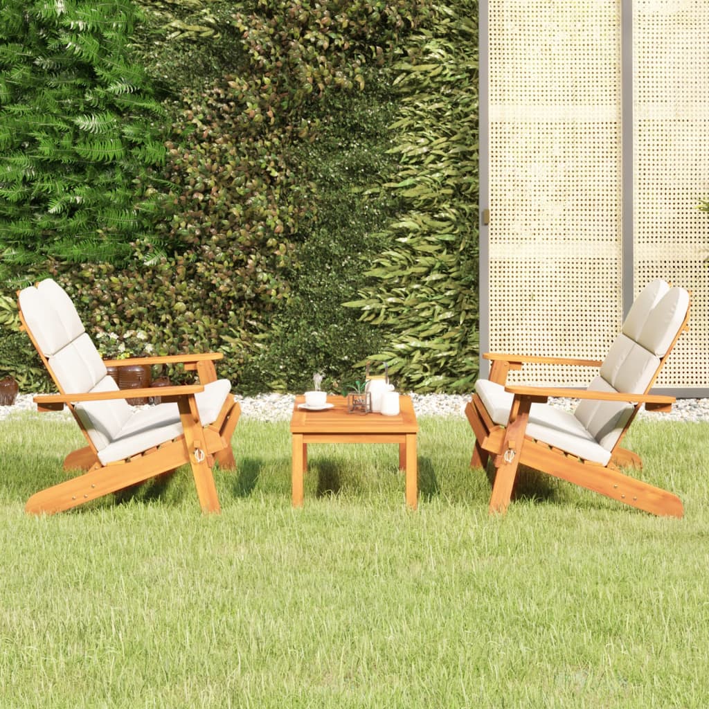 4-tlg. Garten-Lounge-Set Adirondack Massivholz Akazie