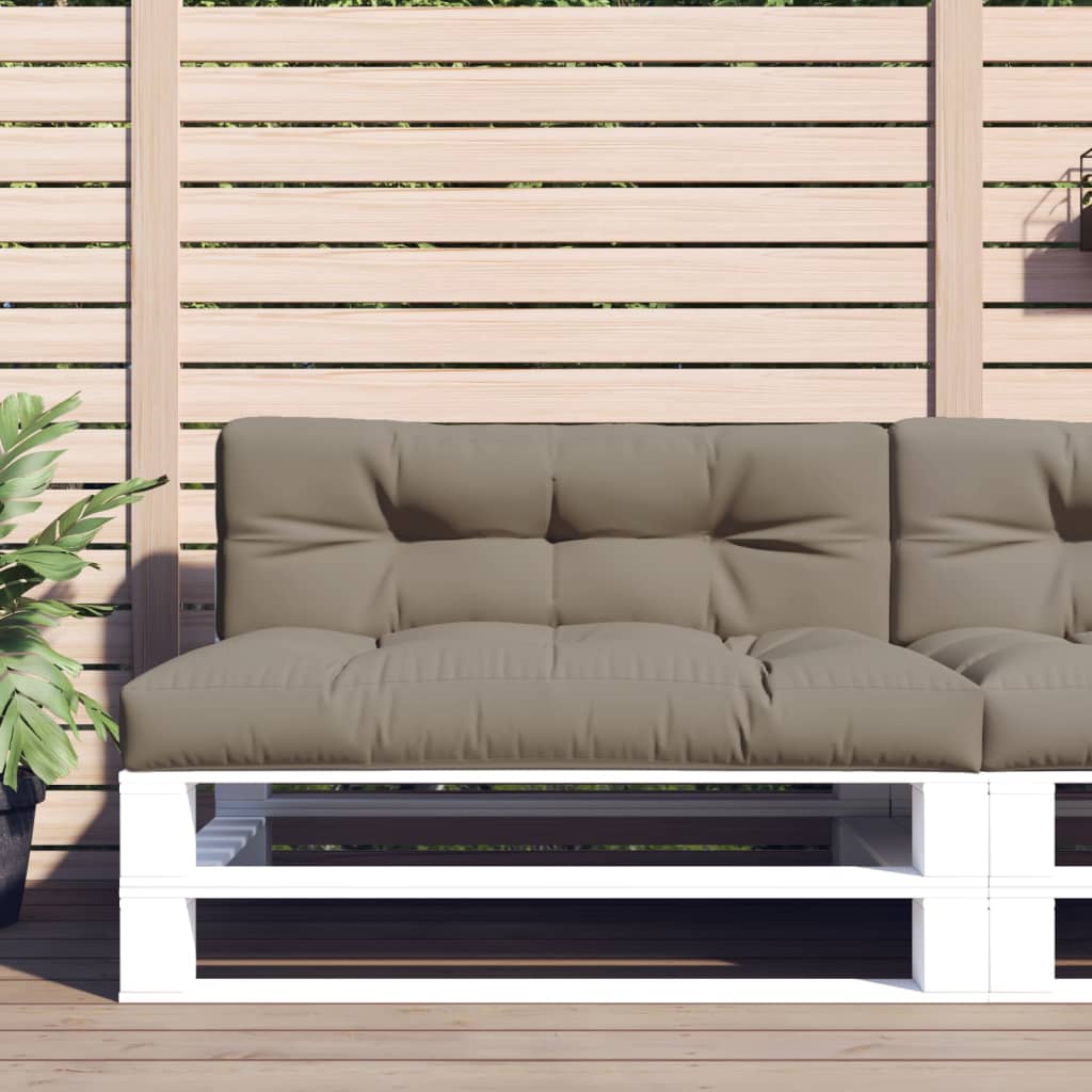 Palettenkissen Grau 50x40x12 cm Stoff