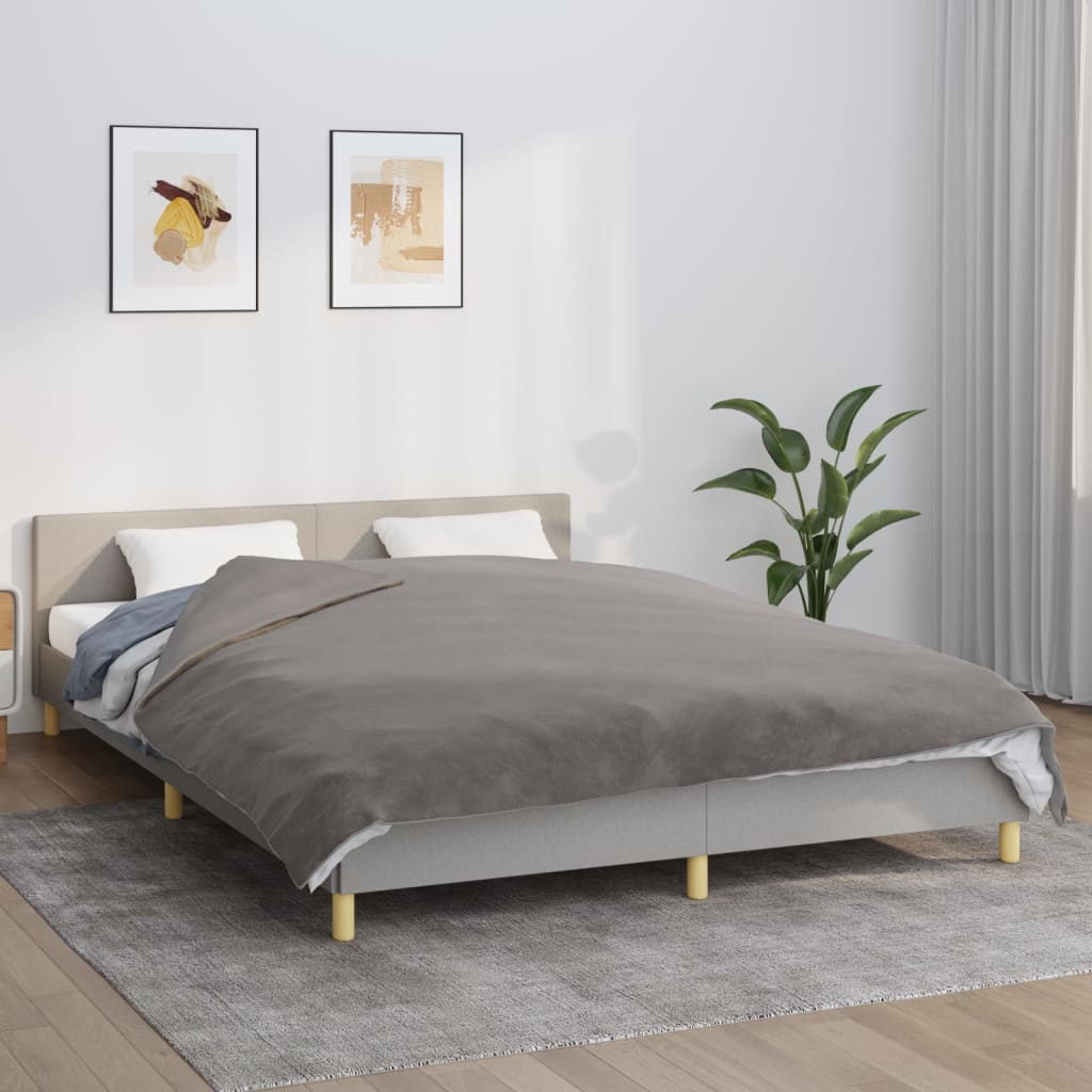 Gewichtsdecke mit Bezug Grau 122x183 cm 5 kg Stoff