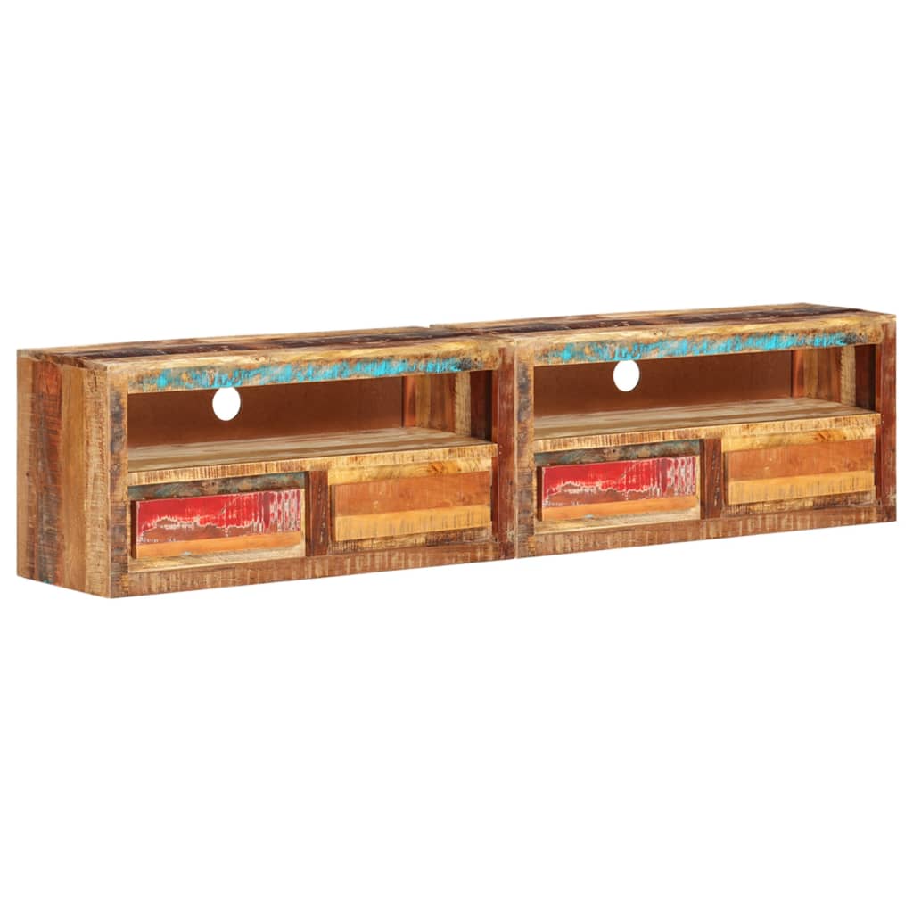 TV-Schränke 2 Stk. 88x30x40 cm Massivholz Akazie