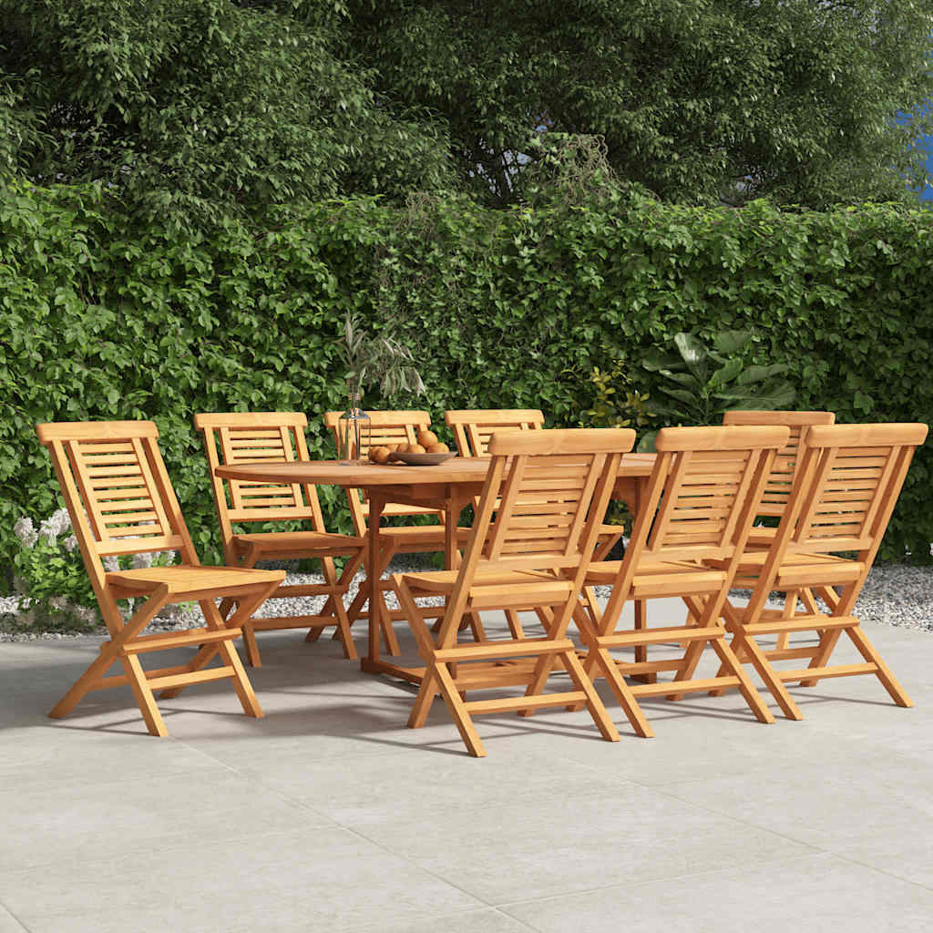 Gartenstühle 4 Stk. Klappbar 47x63x90 cm Massivholz Teak
