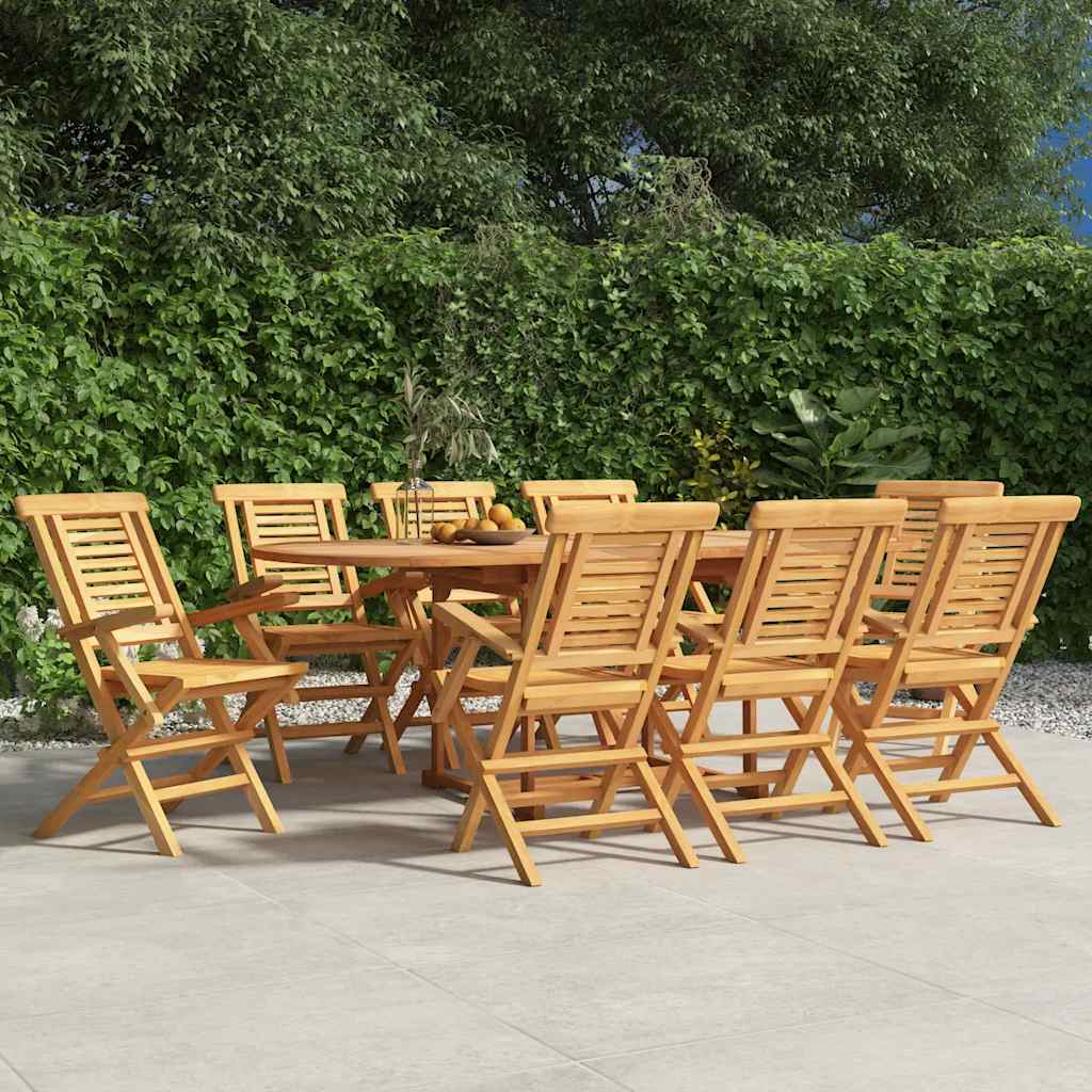 Gartenstühle 4 Stk. Klappbar 47x63x90 cm Massivholz Teak