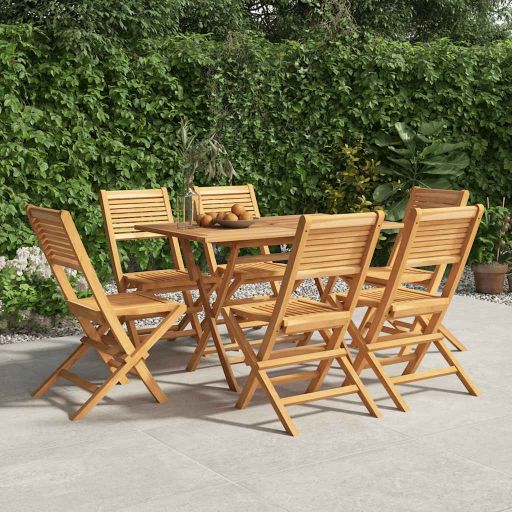 vidaXL Gartenstühle 4 Stk. Klappbar 47x62x90 cm Massivholz Teak