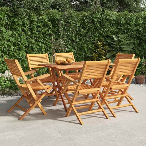 vidaXL Gartenstühle 4 Stk. Klappbar 47x62x90 cm Massivholz Teak