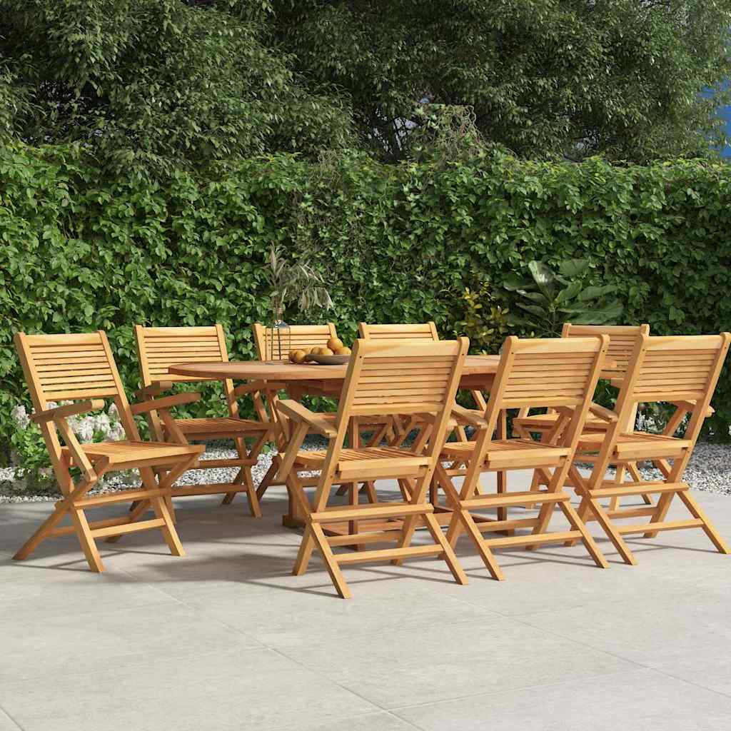 Gartenstühle 4 Stk. Klappbar 47x62x90 cm Massivholz Teak