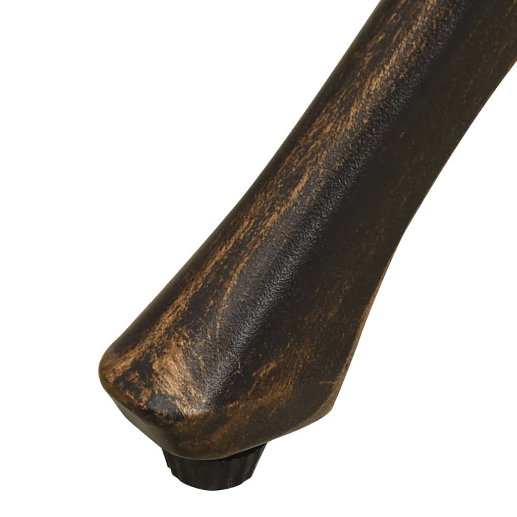 vidaXL Gartentisch Bronzen 90x90x73 cm Aluminiumguss