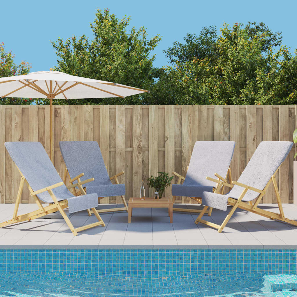Strandtücher 4 Stk. Weiß 60x135 cm Stoff 400 GSM