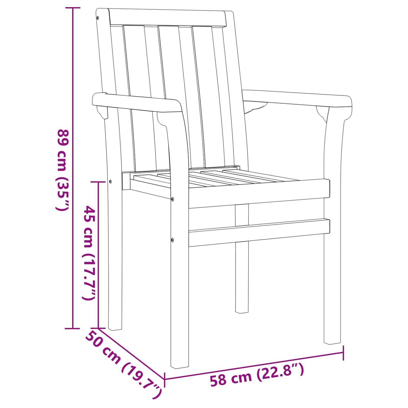 vidaXL Garten Essgruppe 5 pcs Braun Massivholz Teak