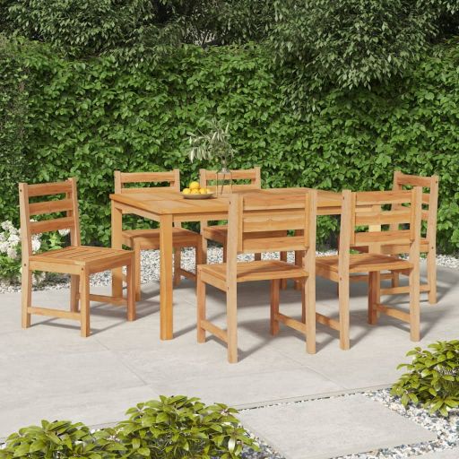 vidaXL Gartenstühle 4 Stk. Massivholz Teak