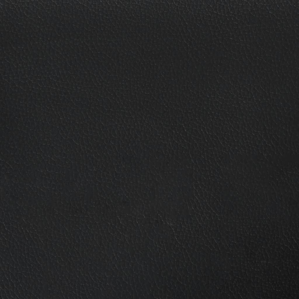 vidaXL Schlafsofa in L-Form Schwarz 255x140x70 cm Kunstleder