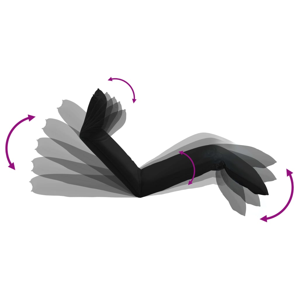 vidaXL Sonnenliege Klappbar Oxford-Gewebe Schwarz