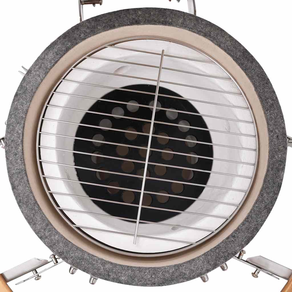 vidaXL Kamado-Grill und Smoker Keramik 33 cm
