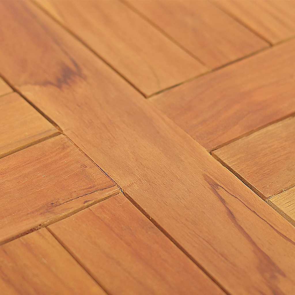 vidaXL Tischplatte Massivholz Teak Rund 2,5 cm 40 cm