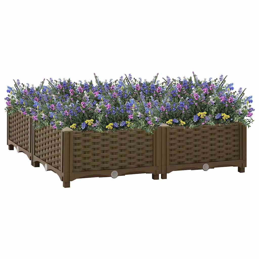 vidaXL Hochbeet 40x40x23 cm Polypropylen