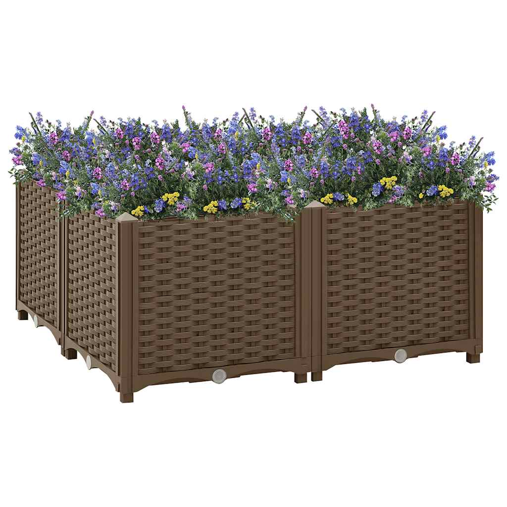 vidaXL Hochbeet 40x40x23 cm Polypropylen