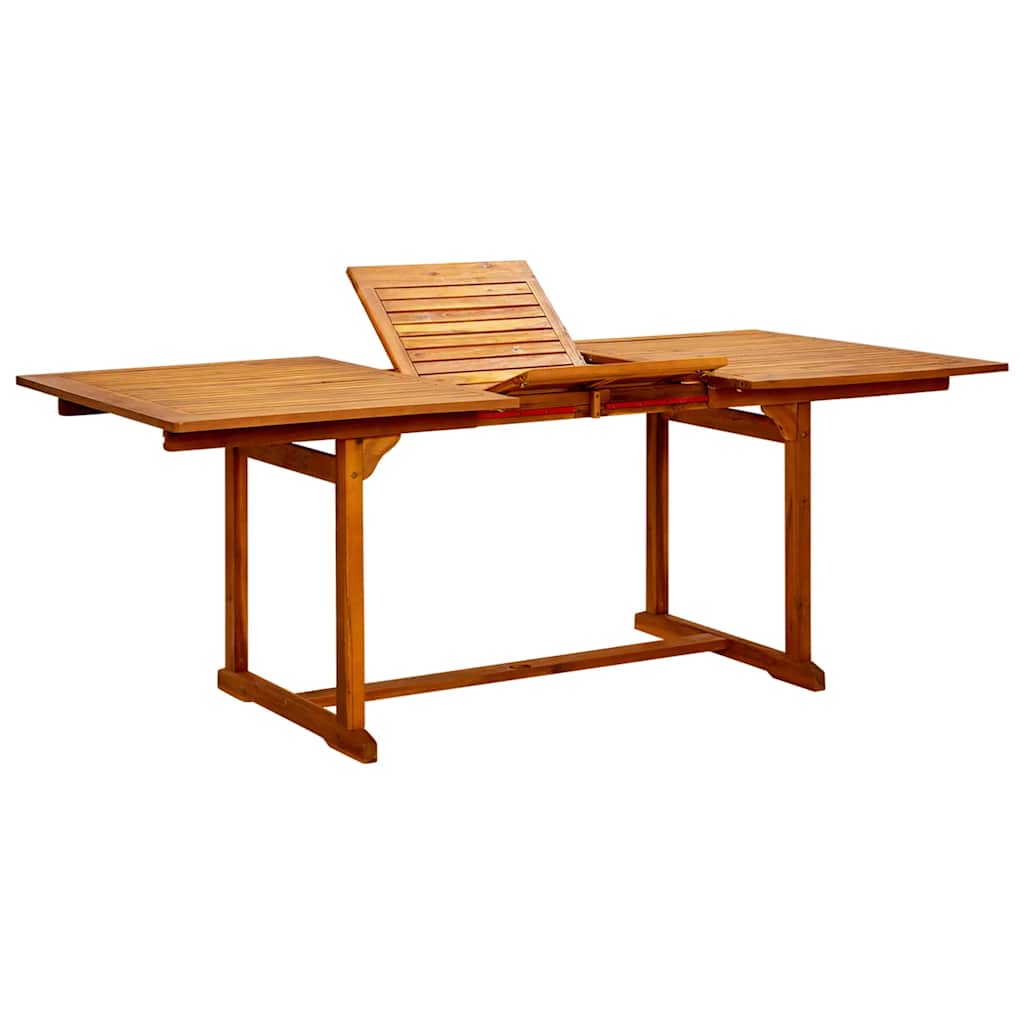 Garten-Esstisch (160-240)x100x75 cm Massivholz Akazie