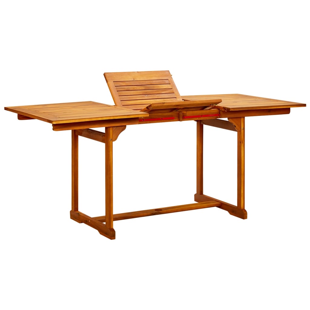 Garten-Esstisch (160-240)x100x75 cm Massivholz Akazie