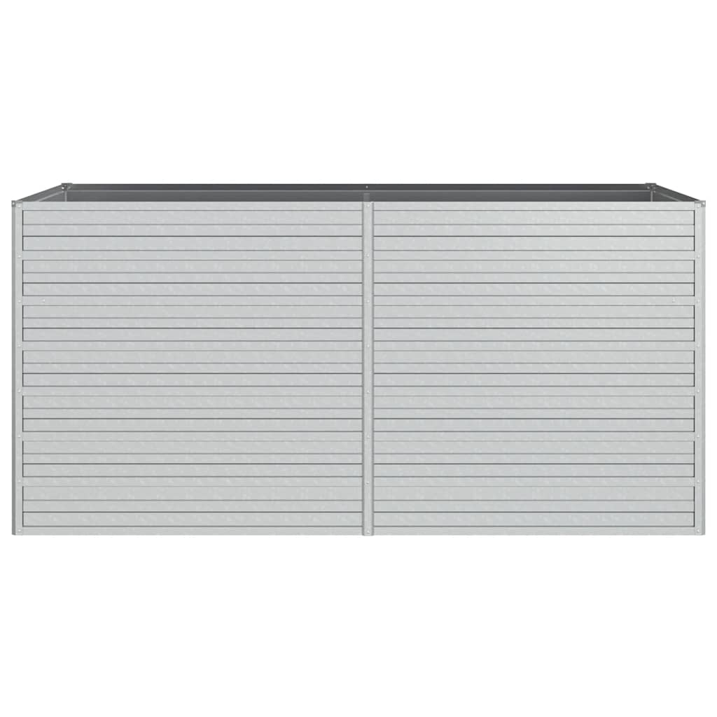 vidaXL Garten-Hochbeet 160x80x77 cm Verzinkter Stahl Silbern