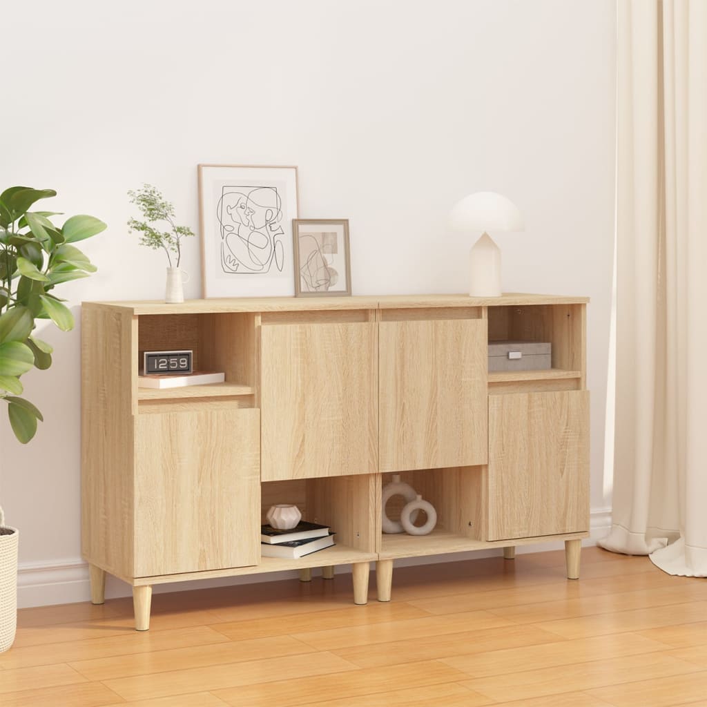 vidaXL Sideboards 2 Stk. Weiß 60x35x70 cm Holzwerkstoff