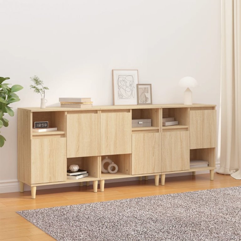vidaXL Sideboards 2 Stk. Weiß 60x35x70 cm Holzwerkstoff