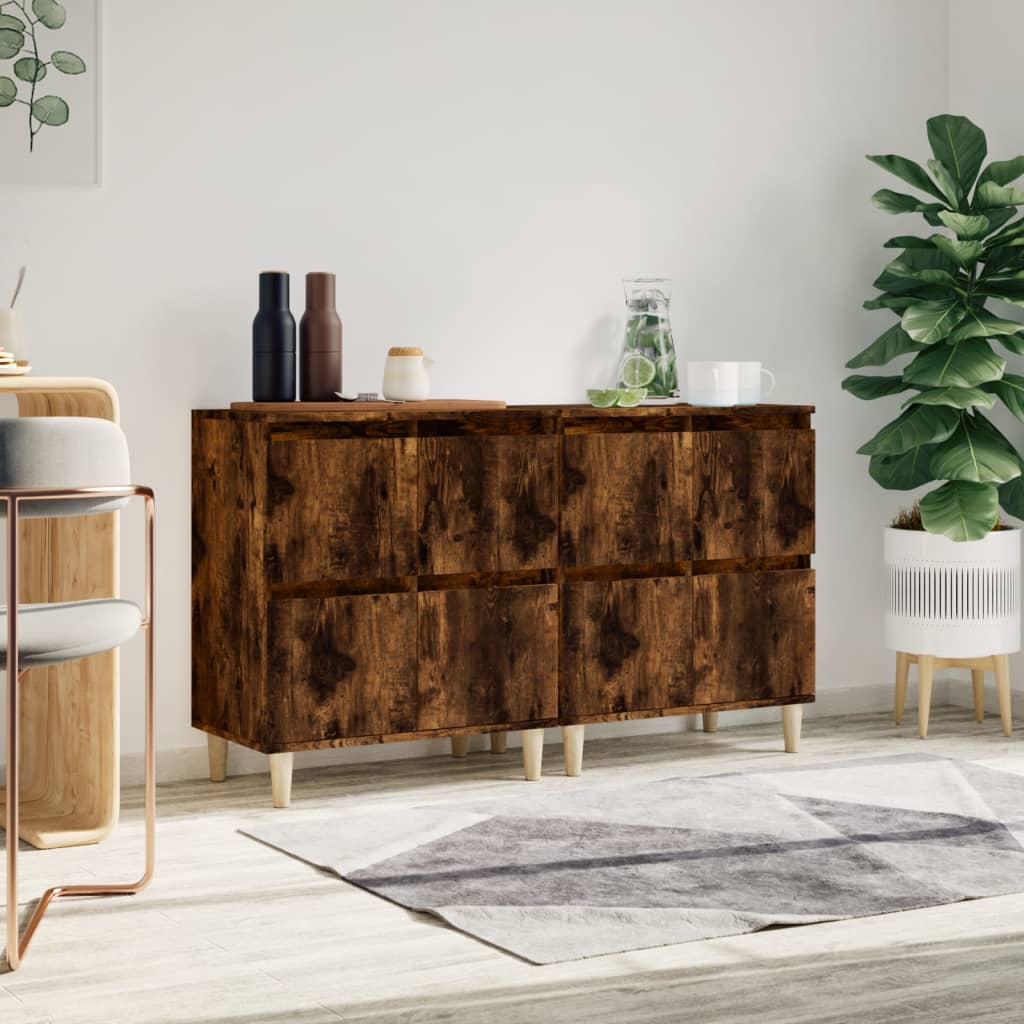 vidaXL Sideboards 2 Stk. Weiß 60x35x70 cm Holzwerkstoff