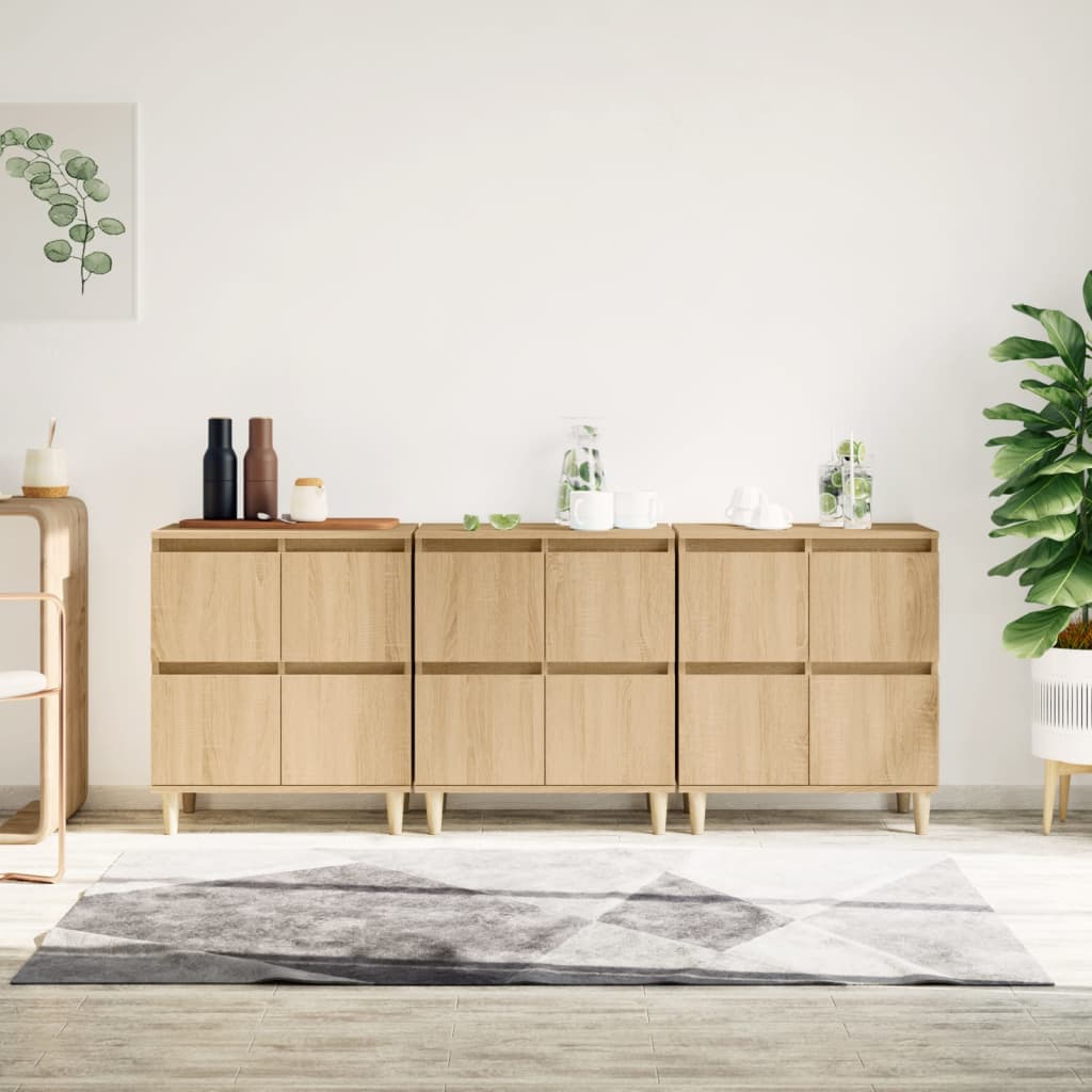 vidaXL Sideboards 2 Stk. Weiß 60x35x70 cm Holzwerkstoff