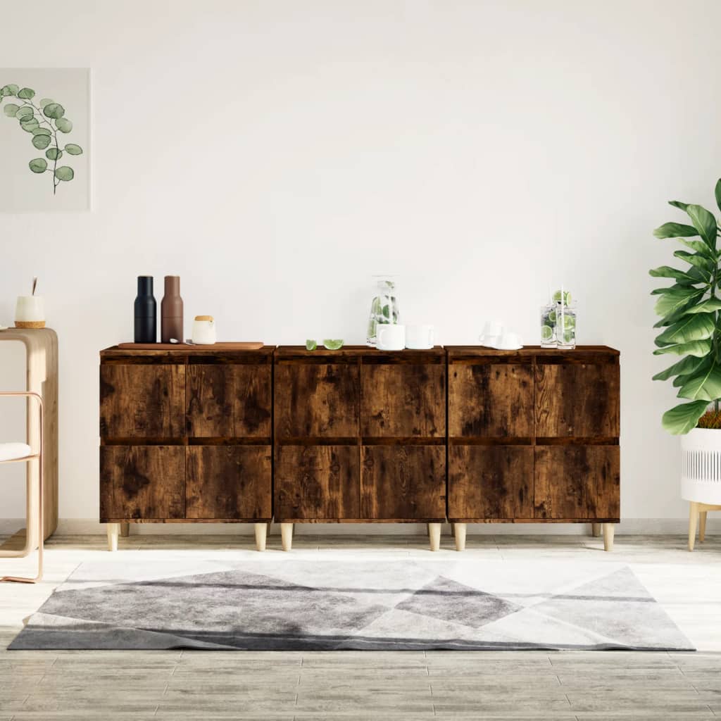 Sideboards 2 Stk. Weiß 60x35x70 cm Holzwerkstoff