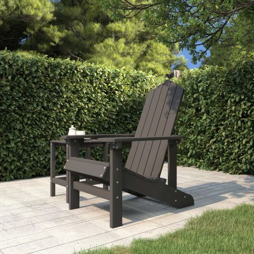 vidaXL Adirondack-Gartenstühle 2 Stk. HDPE Weiß
