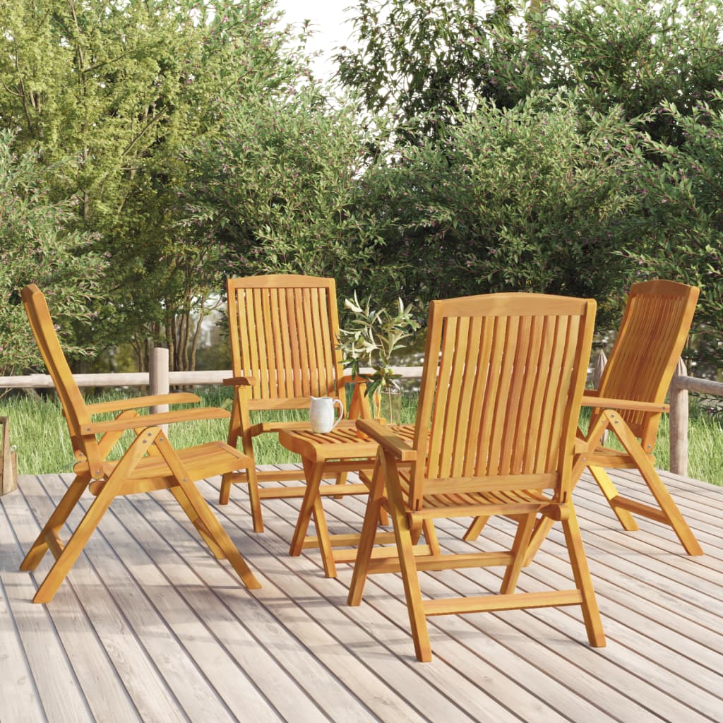 3-tlg. Garten-Lounge-Set Massivholz Teak